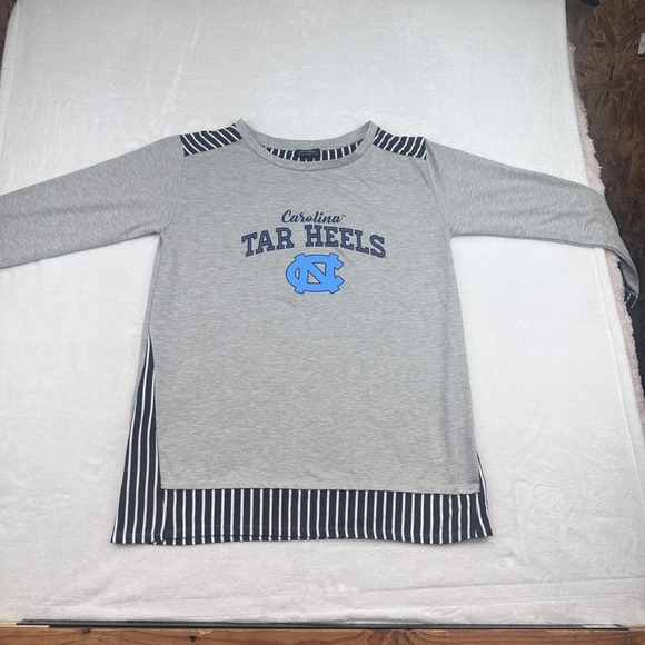Gameday Couture Carolina Tar Heels Tunic Top XL/XXL Striped Gray Blue UNC - Picture 1 of 12
